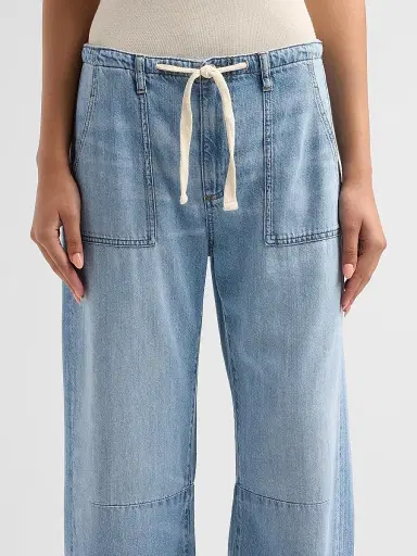 Le Jean Women's Weightless Utility Soft Barrel-Leg Drawstring Jeans | Thumbnail 5 Le Jean Women's Weightless Utility Soft Barrel-Leg Drawstring Jeans | Thumbnail 5