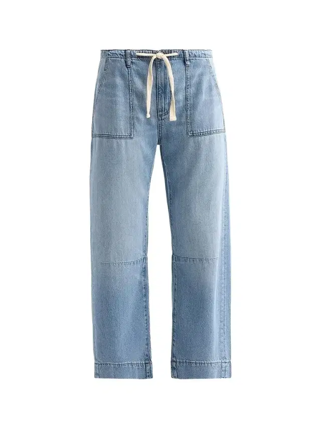 Le Jean Women's Weightless Utility Soft Barrel-Leg Drawstring Jeans - California Blue