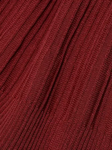 Misook Women's Rib-Knit Fit & Flare Midi-Dress - Russet - Size XXL | Thumbnail 7 Misook Women's Rib-Knit Fit & Flare Midi-Dress - Russet - Size XXL | Thumbnail 7