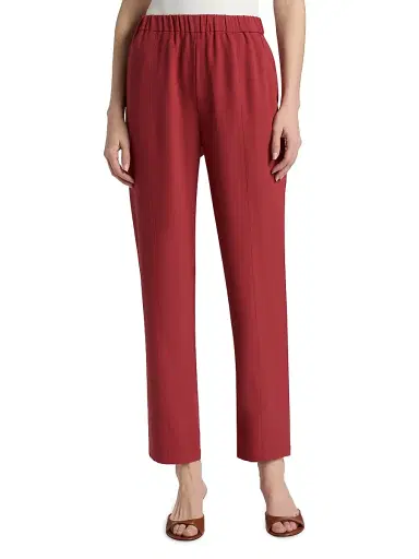 Misook Women's Nora Crepe Straight-Leg Pants - Russet - Size XXL | Thumbnail 3 Misook Women's Nora Crepe Straight-Leg Pants - Russet - Size XXL | Thumbnail 3