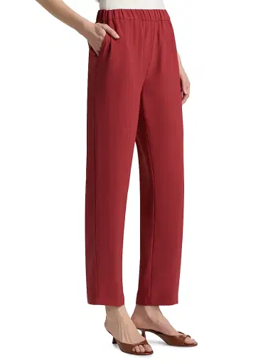 Misook Women's Nora Crepe Straight-Leg Pants - Russet - Size XXL | Thumbnail 4 Misook Women's Nora Crepe Straight-Leg Pants - Russet - Size XXL | Thumbnail 4