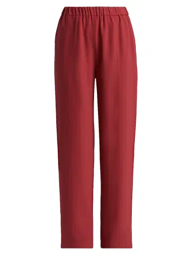 Misook Women's Nora Crepe Straight-Leg Pants - Russet - Size XXL | Thumbnail 1 Misook Women's Nora Crepe Straight-Leg Pants - Russet - Size XXL | Thumbnail 1