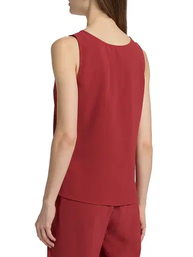 Misook Women's Crepe De Chine Tank - Russet - Size XXL | Thumbnail 5 Misook Women's Crepe De Chine Tank - Russet - Size XXL | Thumbnail 5