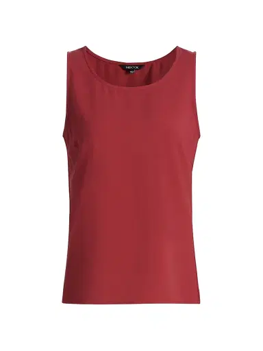 Misook Women's Crepe De Chine Tank - Russet - Size XXL | Thumbnail 1 Misook Women's Crepe De Chine Tank - Russet - Size XXL | Thumbnail 1