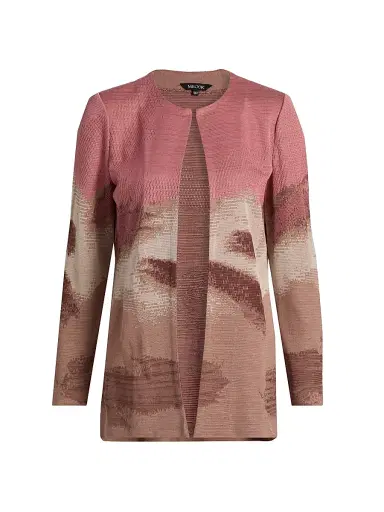 Misook Women's Landscape Pattern Knit Jacket | Thumbnail 1