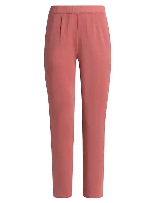 Misook Women's Nancy Mylana Knit Slim-Leg Pants - Honeysuckle
