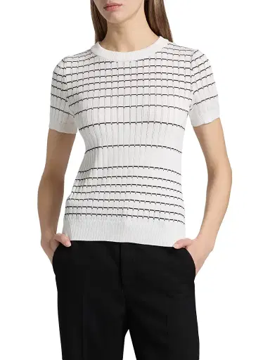 Misook Women's Striped Soft Knit Top | Thumbnail 3 Misook Women's Striped Soft Knit Top | Thumbnail 3