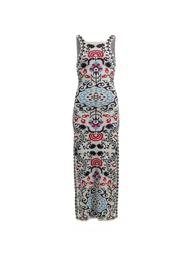 Misa Los Angeles Women's Sariah Textured-Print Midi-Dress - Summer Tapestry - Size XL | Thumbnail 1