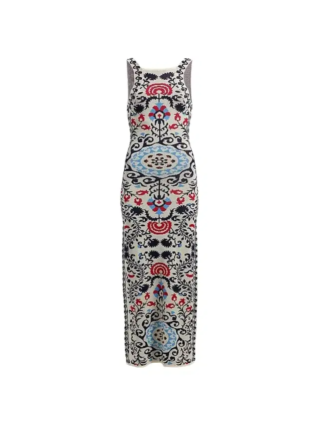 Misa Los Angeles Women's Sariah Textured-Print Midi-Dress - Summer Tapestry