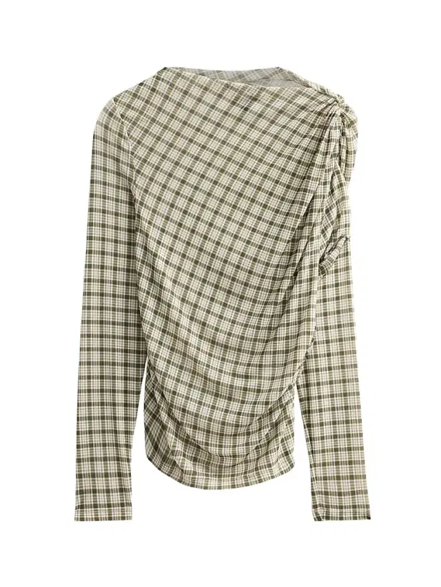 Veronica Beard Women's Nuvina Checked Draped Top - Loden Multi