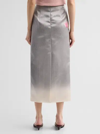 Oscar de la Renta Women's Cosmos Floral Satin Pencil Skirt | Thumbnail 3 Oscar de la Renta Women's Cosmos Floral Satin Pencil Skirt | Thumbnail 3