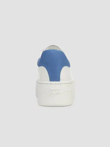 Favorite Daughter Women's Naomi 50MM Leather Platform Sneakers - White Granada Sky - Size 11 | Thumbnail 3