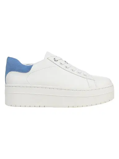 Favorite Daughter Women's Naomi 50MM Leather Platform Sneakers - White Granada Sky - Size 11 | Thumbnail 1