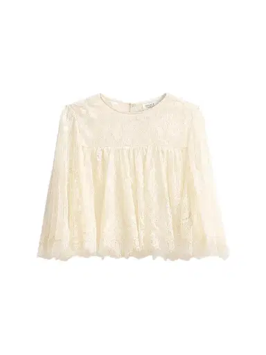 Hemant & Nandita Women's Floral Lace Top - | Thumbnail 1