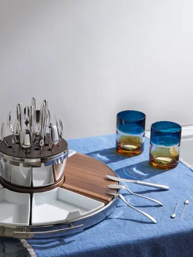Christofle MOOD Party Silver-Plated Flatware Set with Case - Men | Thumbnail 2 Christofle MOOD Party Silver-Plated Flatware Set with Case - Men | Thumbnail 2