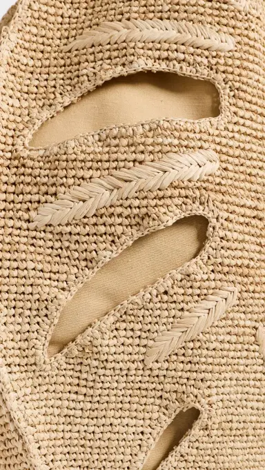 Staud Large Palm Raffia Bag Natural | Thumbnail 5 Staud Large Palm Raffia Bag Natural | Thumbnail 5