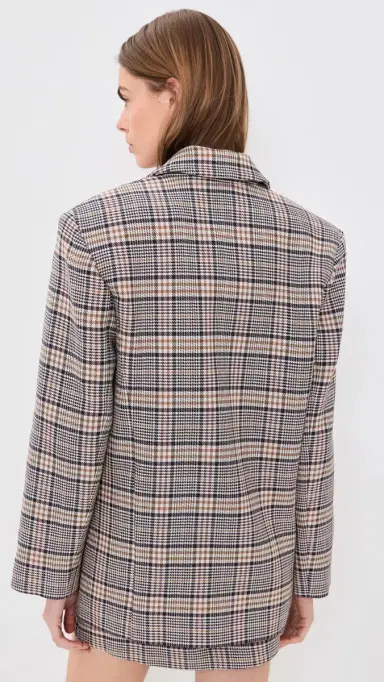 Anine Bing Quinn Check Blazer | Thumbnail 3 Anine Bing Quinn Check Blazer | Thumbnail 3