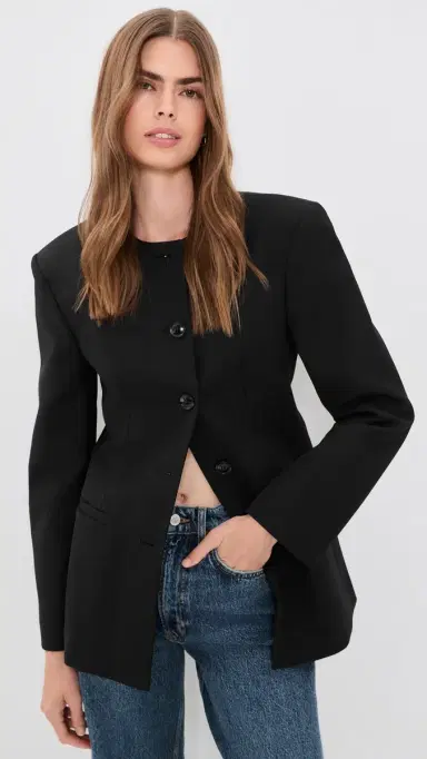 Anine Bing Huda Blazer Black 40 | Thumbnail 2