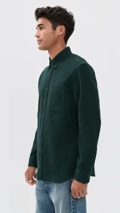 Taylor Stitch The Jack Shirt Forest Waffle 36 | Thumbnail 4