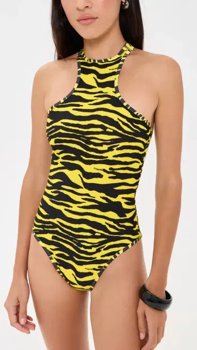 The Attico Zebra One Piece | Thumbnail 2 The Attico Zebra One Piece | Thumbnail 2