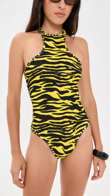 The Attico Zebra One Piece | Thumbnail 5 The Attico Zebra One Piece | Thumbnail 5