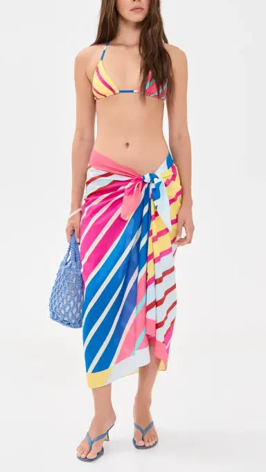 Solid & Striped The Iris Reversible Bikini Top Colorblock Stripe L | Thumbnail 5 Solid & Striped The Iris Reversible Bikini Top Colorblock Stripe L | Thumbnail 5