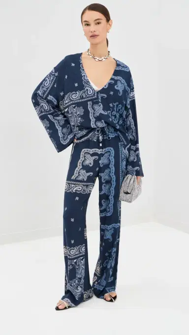 The Attico Paisley Coverup Blouse | Thumbnail 5 The Attico Paisley Coverup Blouse | Thumbnail 5