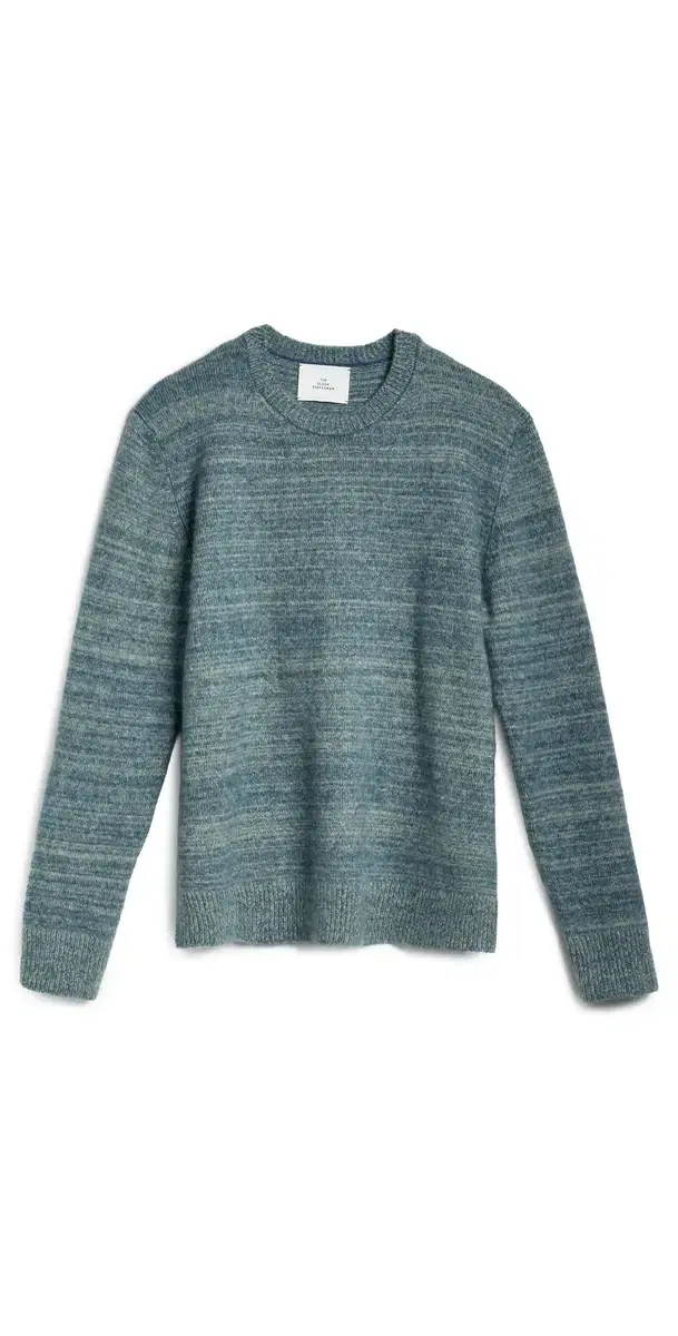 The Elder Statesman Unisex Nimbus Contrast tatesman Cashmere weater ea Blue/Pistachio