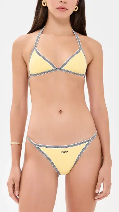 Versace Embroidered Logo Bikini Top | Thumbnail 5 Versace Embroidered Logo Bikini Top | Thumbnail 5