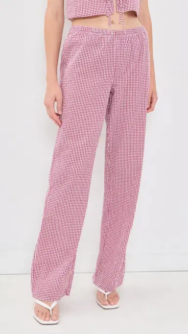 Favorite Daughter The Everything Pants Raspberry/White | Thumbnail 2