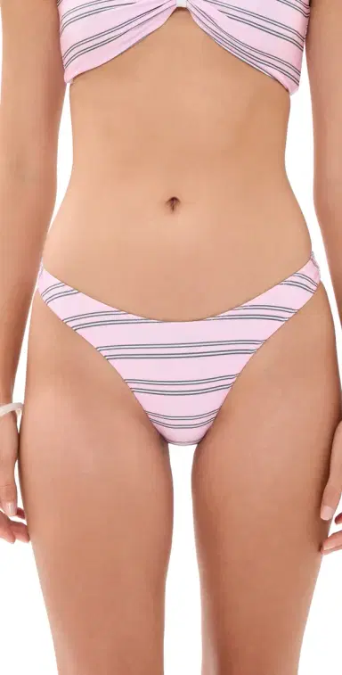 Frankies Bikinis Dove Satin Bikini Bottoms | Thumbnail 1