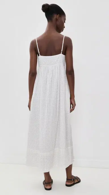 Jenni Kayne Cove Check Midi Dress Summer Check | Thumbnail 3