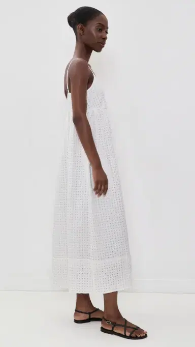 Jenni Kayne Cove Check Midi Dress Summer Check | Thumbnail 4