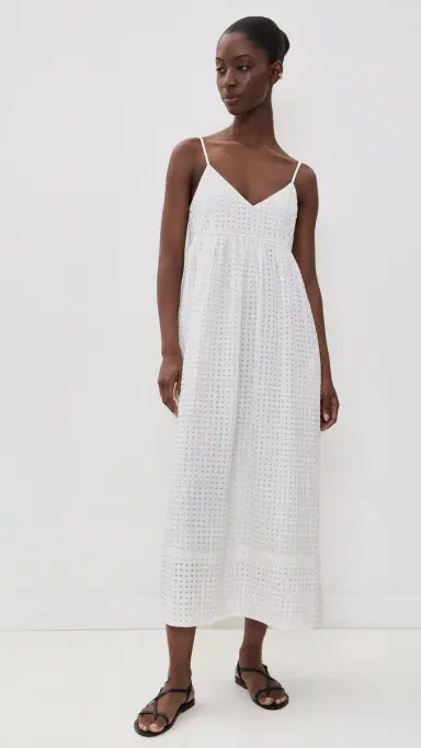 Jenni Kayne Cove Check Midi Dress Summer Check | Thumbnail 5