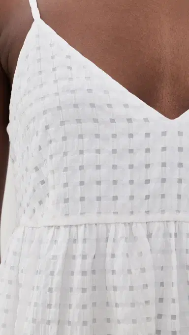 Jenni Kayne Cove Check Midi Dress Summer Check | Thumbnail 6