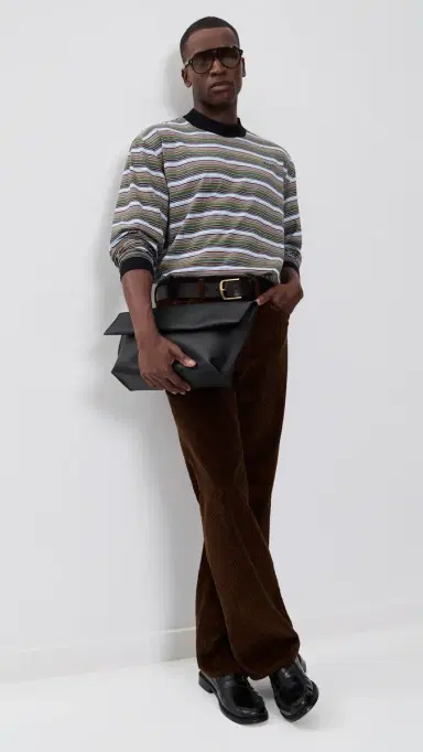 Marni Stripe Cotton T-Shirt Cobalt 52 | Thumbnail 5 Marni Stripe Cotton T-Shirt Cobalt 52 | Thumbnail 5