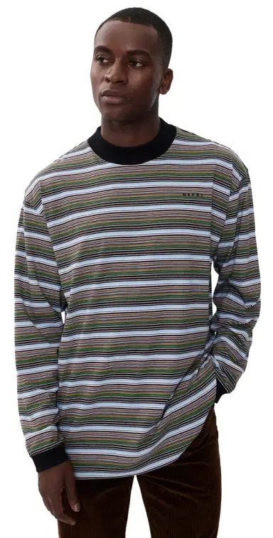 Marni Stripe Cotton T-Shirt Cobalt 52 | Thumbnail 1 Marni Stripe Cotton T-Shirt Cobalt 52 | Thumbnail 1