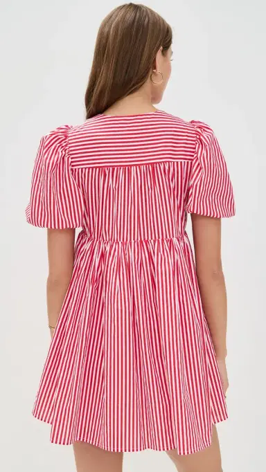 English Factory Stripe Sleeveless Bow Dress | Thumbnail 3 English Factory Stripe Sleeveless Bow Dress | Thumbnail 3