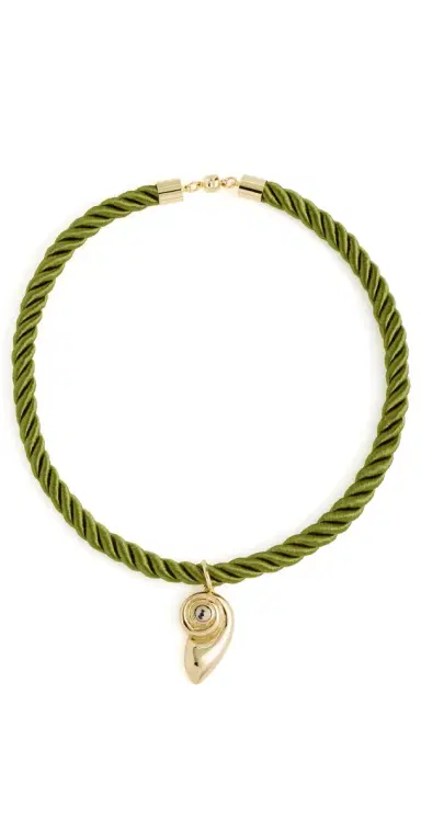 Luv AJ The Palma Shell Cord Necklace Gold One Size | Thumbnail 1 Luv AJ The Palma Shell Cord Necklace Gold One Size | Thumbnail 1