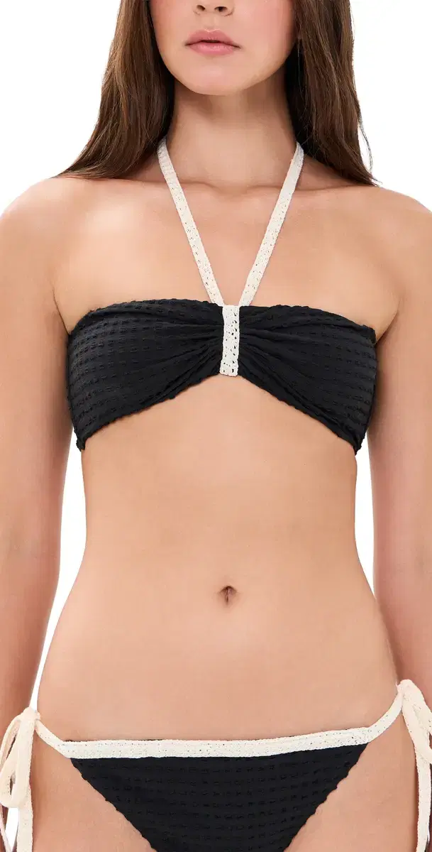 Sea enora Colorblock Bikini Top Black