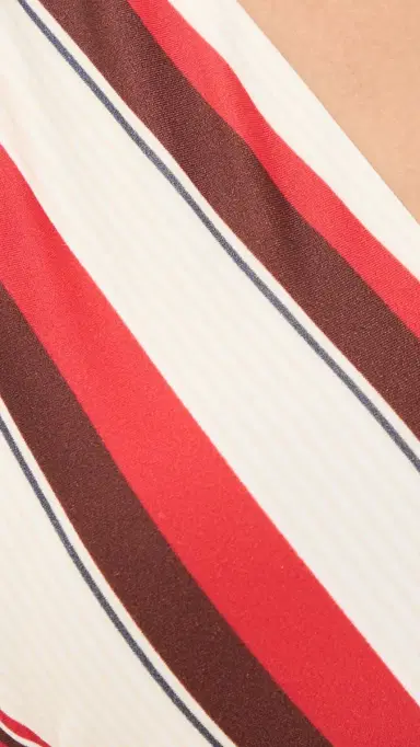 SIR. Alva Halter Triangle Bikini Top Laila Stripe | Thumbnail 6