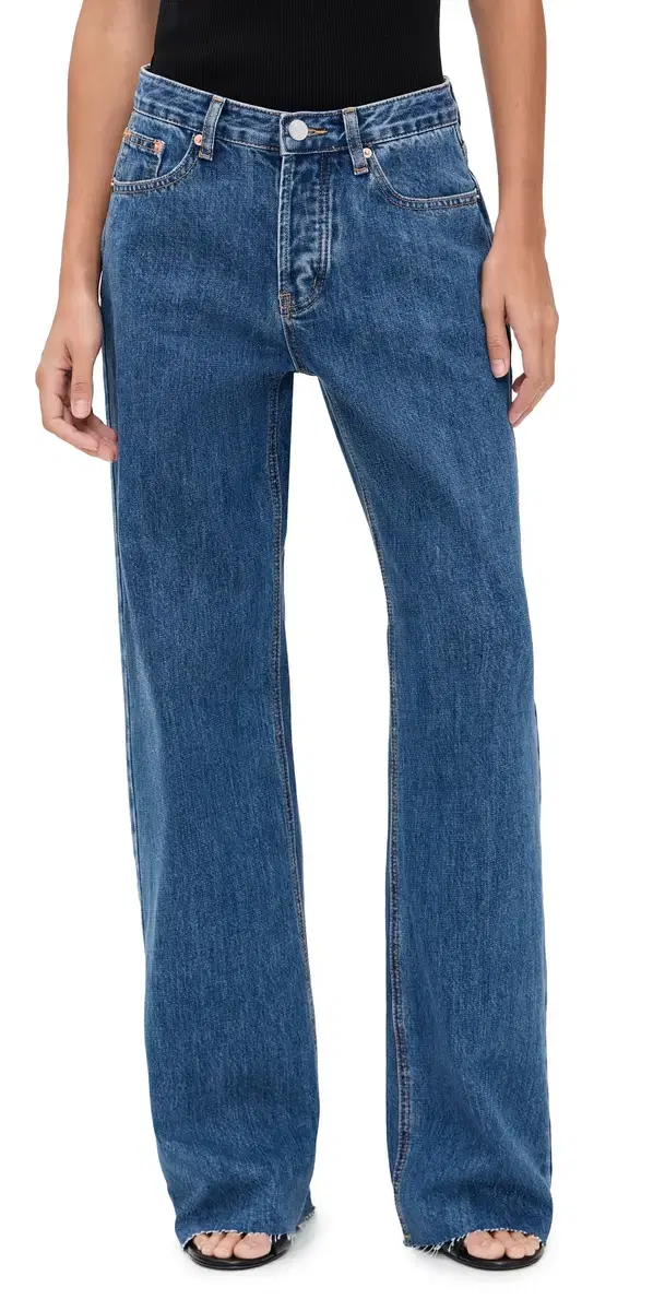 PARKE Low Rise Baggy Jeans Medium Wash