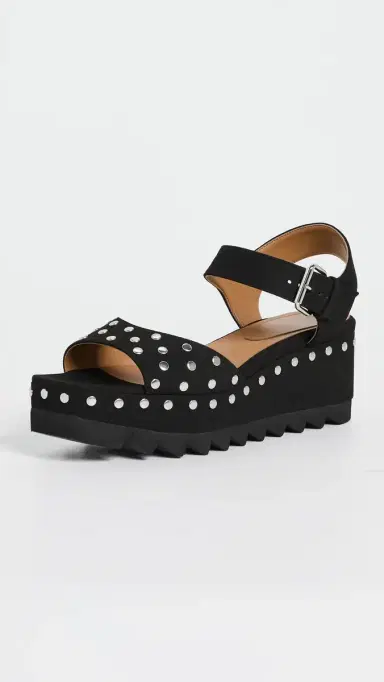 Stella McCartney Elyse Alter Suede Sandals with Studs | Thumbnail 2 Stella McCartney Elyse Alter Suede Sandals with Studs | Thumbnail 2