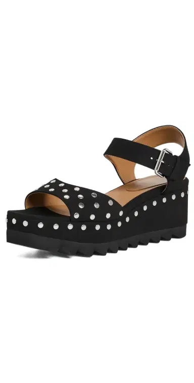 Stella McCartney Elyse Alter Suede Sandals with Studs | Thumbnail 1 Stella McCartney Elyse Alter Suede Sandals with Studs | Thumbnail 1