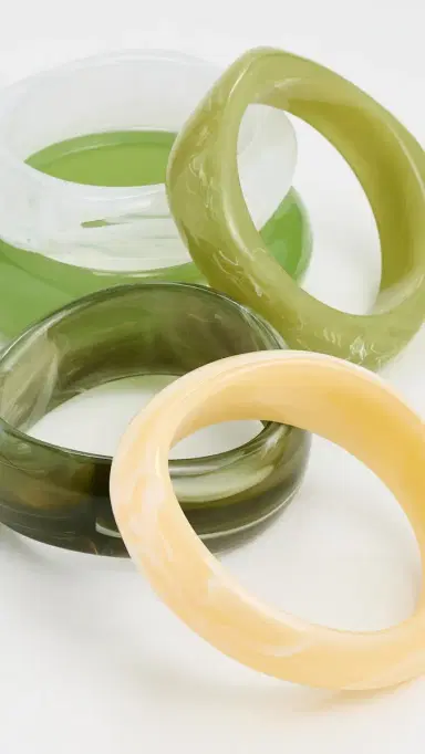 Luv AJ The Formentera Bangle Set Green | Thumbnail 5 Luv AJ The Formentera Bangle Set Green | Thumbnail 5