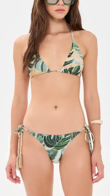 Farm Rio etallic Bikini Top osaic Rio | Thumbnail 5