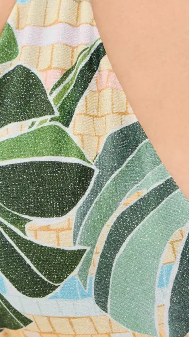 Farm Rio etallic Bikini Top osaic Rio | Thumbnail 6