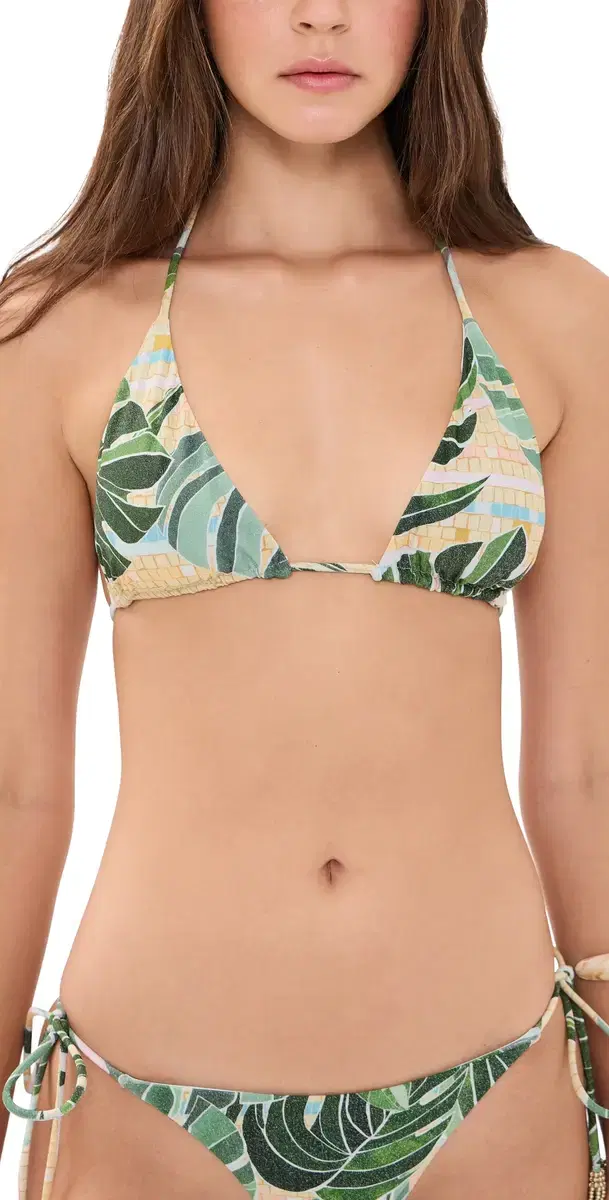 FARM Rio etallic Bikini Top osaic Rio