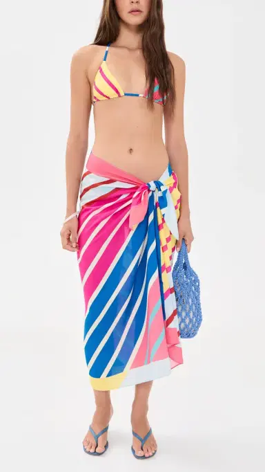 Solid & Striped The Iris Reversible Bikini Bottoms Colorblock Stripe S | Thumbnail 6 Solid & Striped The Iris Reversible Bikini Bottoms Colorblock Stripe S | Thumbnail 6