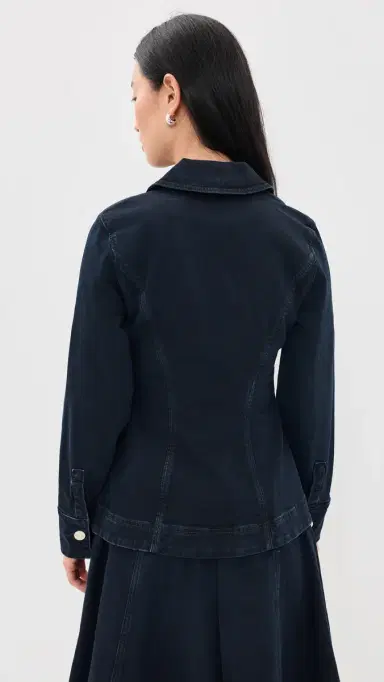 ALIGNE Tilly Denim Zip Jacket Blue Black | Thumbnail 3 ALIGNE Tilly Denim Zip Jacket Blue Black | Thumbnail 3